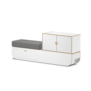 Pukeutumispenkki L, valkoinen