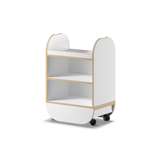 Ikon - Työtarvikevaunu hyllystöllä, valkoinen