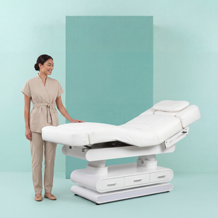 WEELKO POST spa treatment table – 4 motors, white
