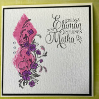 Kortti elämän pituinen matka lila