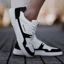 Barebarics ZING Barefoot Sneakers - White & Black