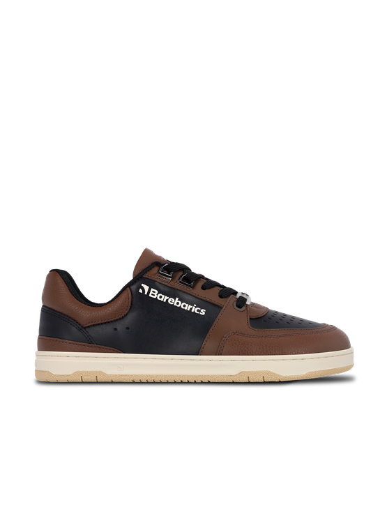 Barebarics WAVE Barefoot Sneakers - Black & Dark Brown