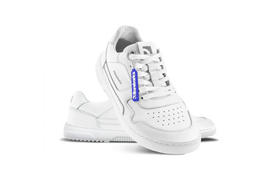 Barebarics ZING Barefoot Sneakers - All White - Leather