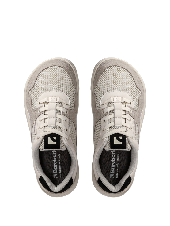 Barebarics ZING FRESH Barefoot Sneakers - White & Beige