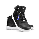 Barebarics ZING Barefoot Sneakers - High Top - Black & White - Leather