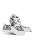 Be Lenka Rebound paljasjalkatennarit - musta & valkoinen sarjakuva