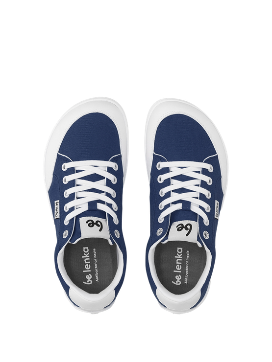 Be Lenka Rebound Barefoot Sneakers - Dark Blue & White