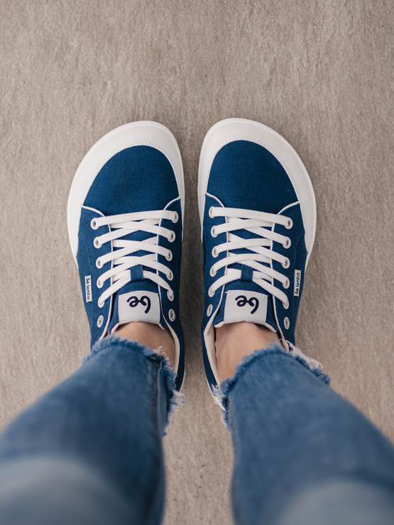 Be Lenka Rebound Barefoot Sneakers - Dark Blue & White