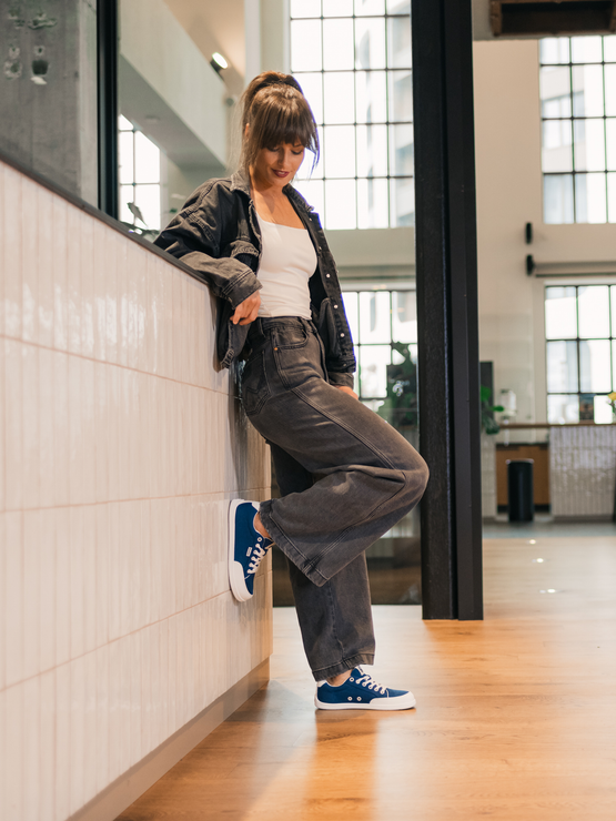 Be Lenka Rebound Barefoot Sneakers - Dark Blue & White