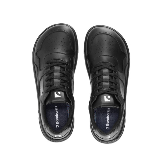Barebarics Zing Barefoot Sneakers - All Black - Leather