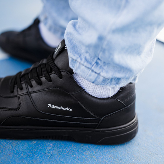 Barebarics Zing Barefoot Sneakers - All Black - Leather