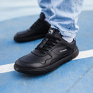 Barebarics ZING paljasjalkatennarit - musta - nahka