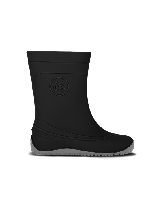 Be Lenka PUDDS - Kids Barefoot Rain Boots - Black