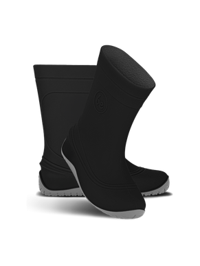 Be Lenka PUDDS - Kids Barefoot Rain Boots - Black