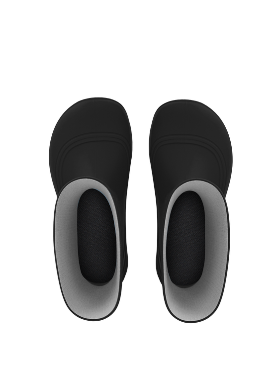 Be Lenka PUDDS - Kids Barefoot Rain Boots - Black