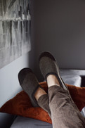 TUUKA Barefoot Felt Slippers - Ash Brown