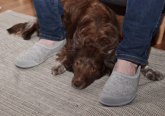 TUUKA Barefoot Felt Slippers - Grey