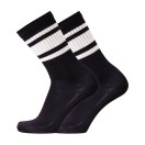 SPORT - tennis socks, merino wool - black/white