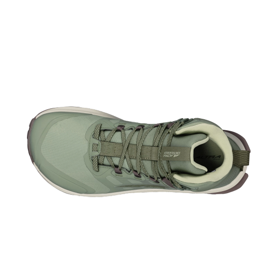 Altra Lone Peak 9 WATERPROOF Mid Woman - oliivinvihreä