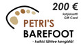 PETRI'S BAREFOOT -lahjakortti 200 €