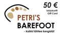 PETRI'S BAREFOOT -lahjakortti 50 €