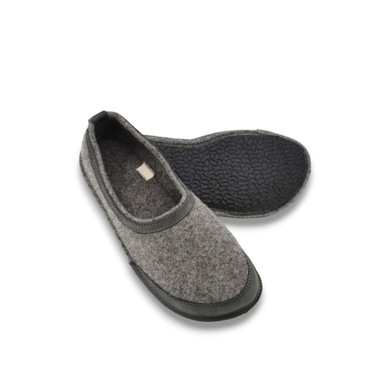 TUUKA Barefoot Felt Slippers - Ash Brown