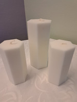 Kuusikulmainen pöytäkynttilä, iso 200 x 90 mm