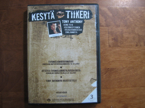Kesytä tiikeri, puhe dvd, Tony Anthony