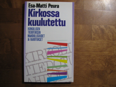 Kirkossa kuulutettu, Esa-Matti Peura