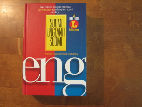 Suomi - englanti - suomi, sanakirja, Ilkka Rekiaro, Douglas Robinson, d3
