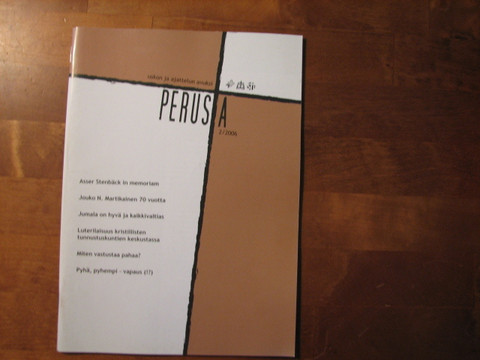 Perusta-lehti, uskon ja ajattelu avuksi, 2 / 2006