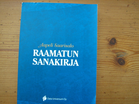 Raamatun sanakirja, Aapeli Saarisalo, d2