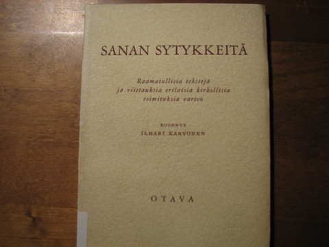 Sanan sytykkeitä, Ilmari Karvonen (toim.)