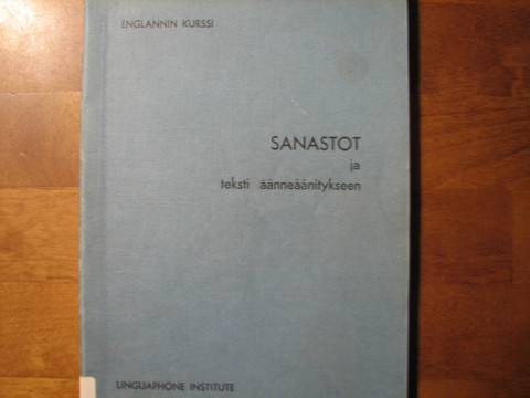 Sanastot ja teksti äänneäänitykseen, englannin kurssi, Linguaphone