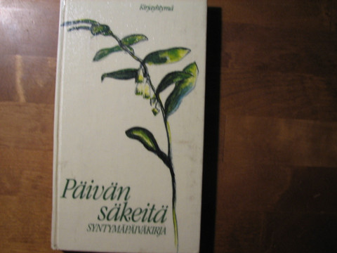 Päivän säkeitä, syntymäpäiväkirja, Riitta Immonen (toim.)