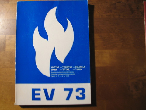Suomen evankelioimiskongressin EV 73 asiakirjoja