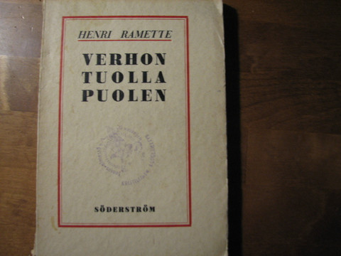 Verhon tuolla puolen, Henri Ramette, d2