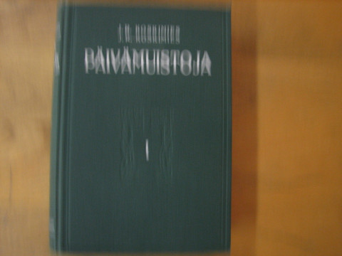 Päivämuistoja I, J.R. Koskimies