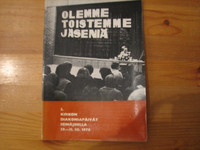 Olemme toistemme jäseniä, 3. kirkon diakoniapäivät Seinäjoella 29.-31.10.1976