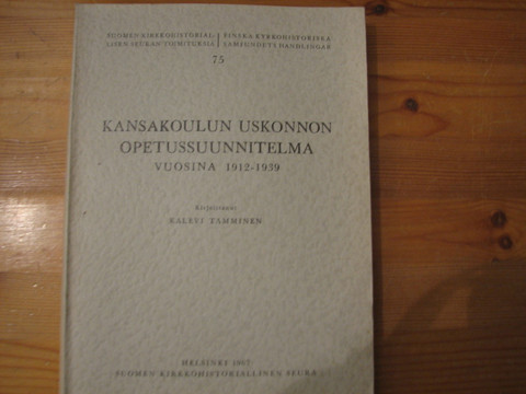 Kansakoulun uskonnon opetussuunnitelma 1912-1939, Kalevi Tamminen