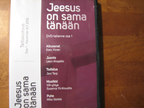 Jeesus on sama tänään, 2 DVD, telttakokoukset Kaustinen 8. ja 13.07.2012