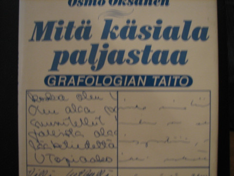 Mitä käsiala paljastaa, grafologian taito, Osmo Oksanen