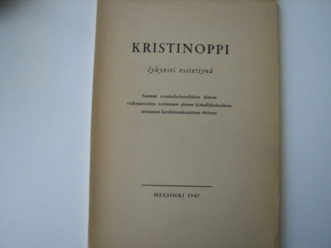 Kristinoppi lyhyesti esitettynä