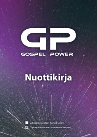 Gospel Power, nuottikirja, yleinen ääniala