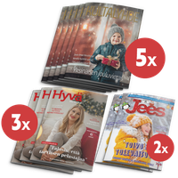 Joululehtipaketti, 5 Kultalyhde, 3 Hyvä Sanoma, 2 Jees