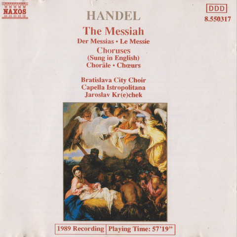 The Messiah, Händel, Bratislava City Choir, SH