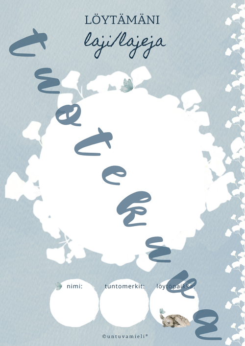 UNTUVALEHDON KASVIOPOHJA