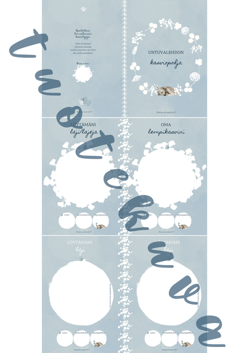 UNTUVALEHDON KASVIOPOHJA