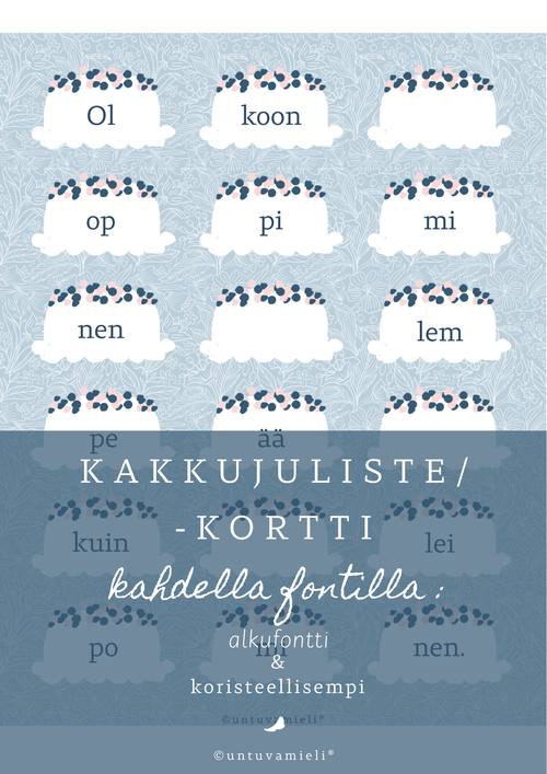 KAKKUJULISTE OPPIMINEN