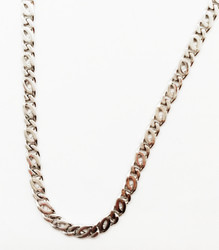Valkokultaketju 14K ( litteä)